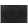 Schwarzer Raumteiler Iuliska 165x250cm (Bambus)