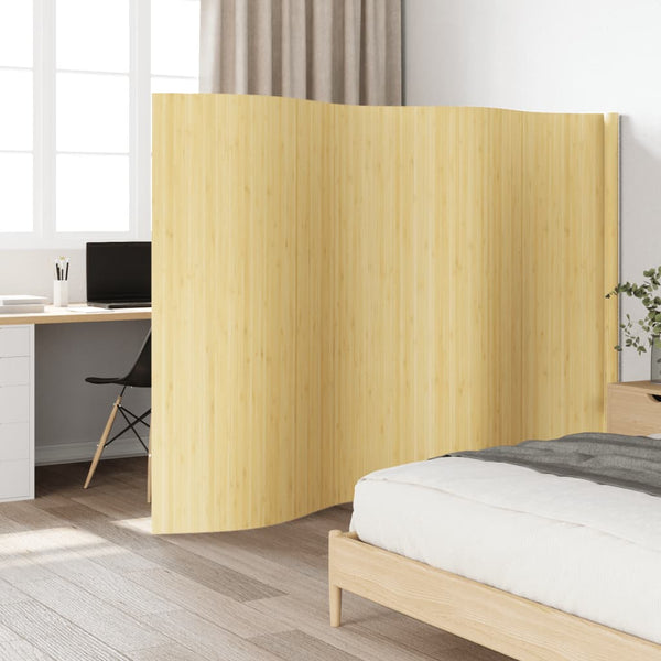 Heller natürlicher Raumteiler Iuliska 165x400cm (Bambus)