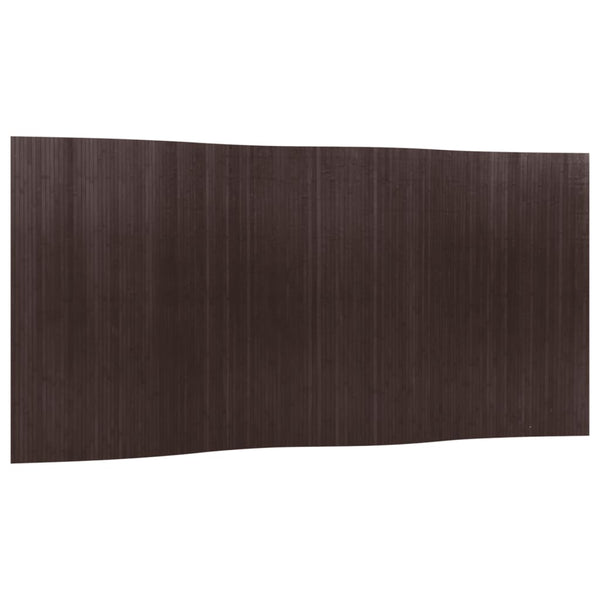 Dunkelbrauner Raumteiler Iuliska 165x400cm (Bambus)