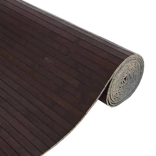 Dunkelbrauner Raumteiler Iuliska 165x400cm (Bambus)