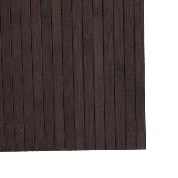 Dunkelbrauner Raumteiler Iuliska 165x400cm (Bambus)