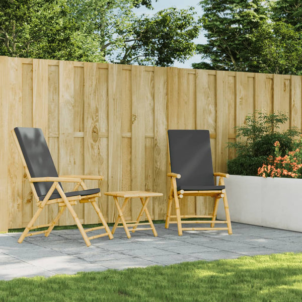 Klappbarer Gartentisch Vorela 45x45x45cm (Bambus)