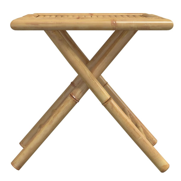Klappbarer Gartentisch Vorela 45x45x45cm (Bambus)