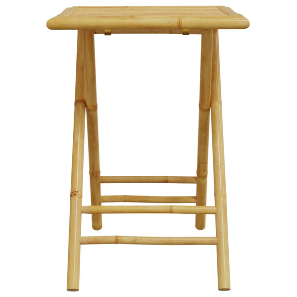 Klappbarer Gartentisch Vorela 55x55x75cm (Bambus)