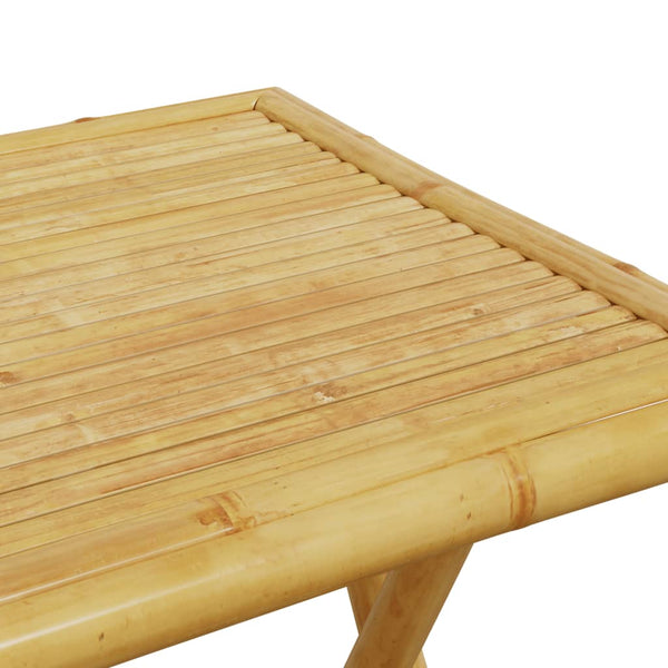 Klappbarer Gartentisch Vorela 55x55x75cm (Bambus)