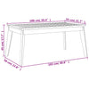 Outdoor-Esstisch Zeli 100x55x45cm (Akazienholz)