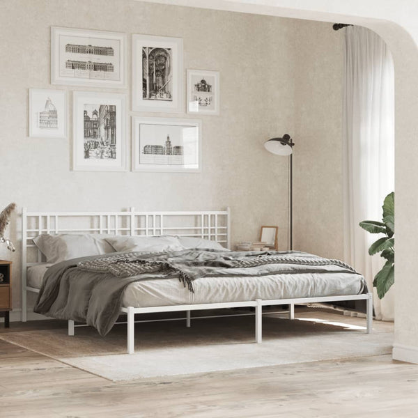 Weißes Metallbettgestell Marcelona 180cm