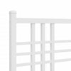 Weißes Metallkopfteil Marcelona 200 cm