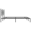 Schwarzes Metallbettgestell mit Kopfteil Alfred 160x200cm