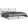 Schwarzes Metallbettgestell mit Kopfteil Alfred 183x213cm