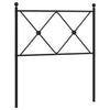 Schwarzes Metallkopfteil Afanasi 75cm