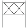 Schwarzes Metallkopfteil Afanasi 75cm