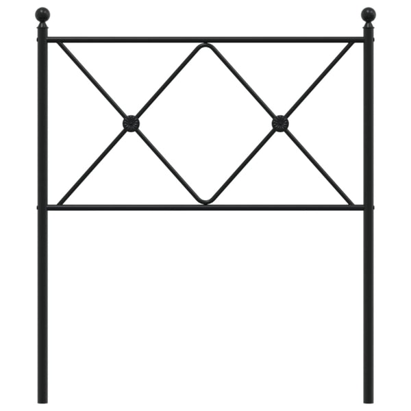 Schwarzes Metallkopfteil Afanasi 75cm