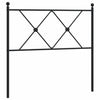 Schwarzes Metallkopfteil Afanasi 90cm