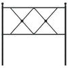 Schwarzes Metallkopfteil Afanasi 90cm