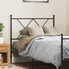 Schwarzes Metallkopfteil Afanasi 90cm