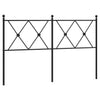 Schwarzes Metallkopfteil Afanasi 137 cm