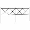 Schwarzes Metallkopfteil Afanasi 200cm