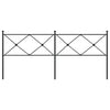 Schwarzes Metallkopfteil Afanasi 200cm