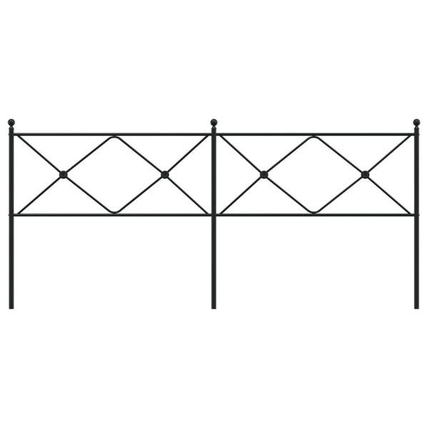 Schwarzes Metallkopfteil Afanasi 200cm