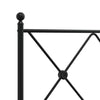 Schwarzes Metallkopfteil Afanasi 200cm