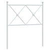 Weißes Metallkopfteil Afanasi 75cm