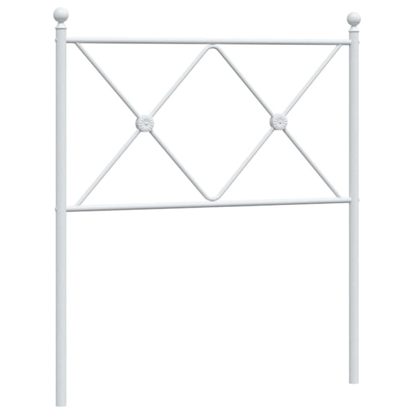Weißes Metallkopfteil Afanasi 75cm