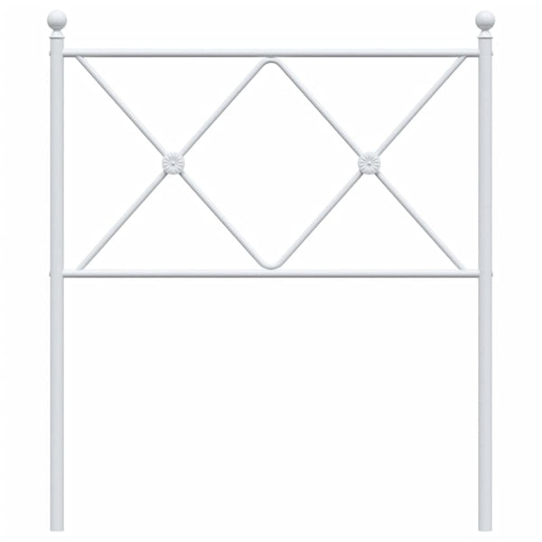 Weißes Metallkopfteil Afanasi 75cm
