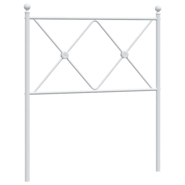 Weißes Kopfteil Metall Afanasi 80cm