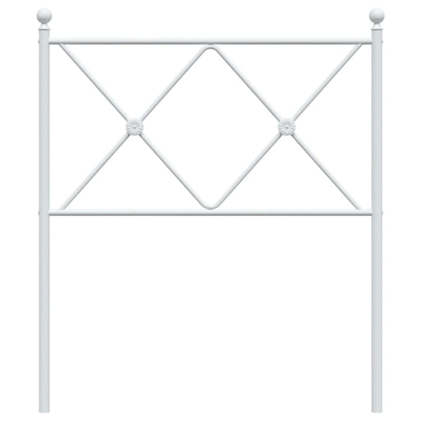 Weißes Kopfteil Metall Afanasi 80cm