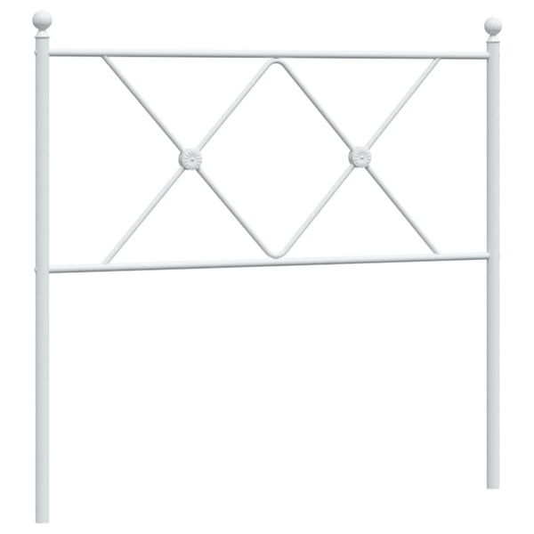 Weißes Metallkopfteil Afanasi 90cm