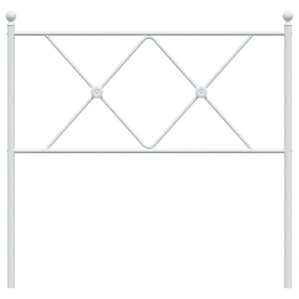 Weißes Metallkopfteil Afanasi 90cm