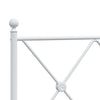 Weißes Metallkopfteil Afanasi 90cm