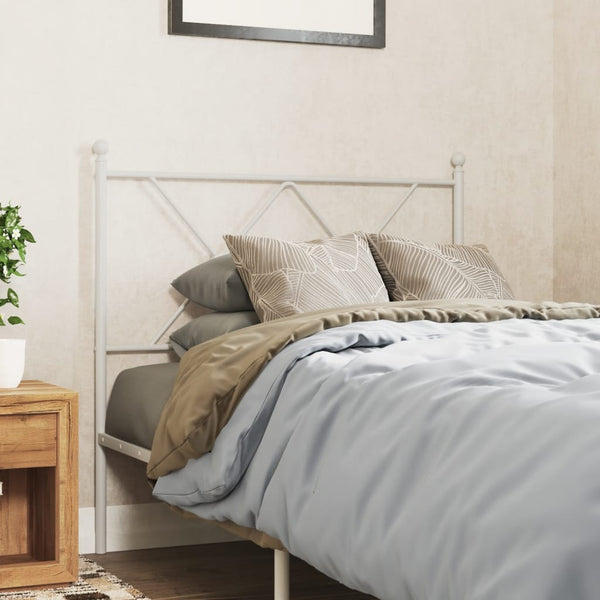 Weißes Metallkopfteil Afanasi 90cm