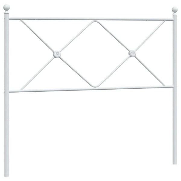 Weißes Metallbettgestell Afanasi 100cm