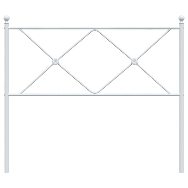 Weißes Metallbettgestell Afanasi 100cm