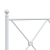 Weißes Metallbettgestell Afanasi 100cm