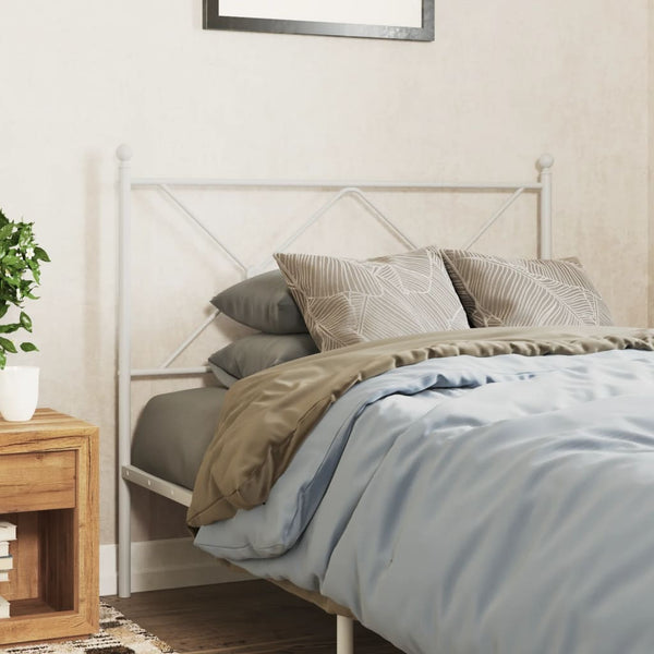 Weißes Metallbettgestell Afanasi 100cm