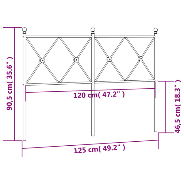 Weißes Metallbettgestell Afanasi 120cm