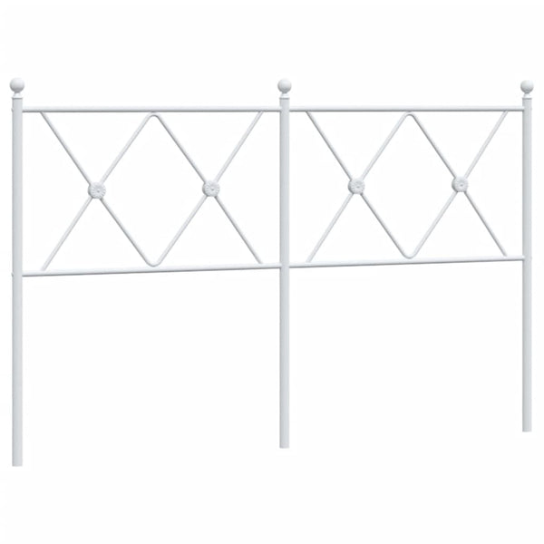 Weißes Metallkopfteil Afanasi 140cm