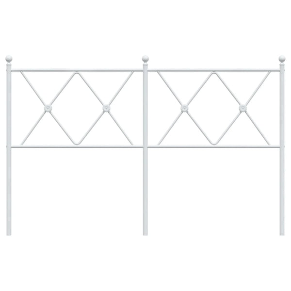 Weißes Metallkopfteil Afanasi 140cm