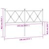 Weißes Metallkopfteil Afanasi 140cm