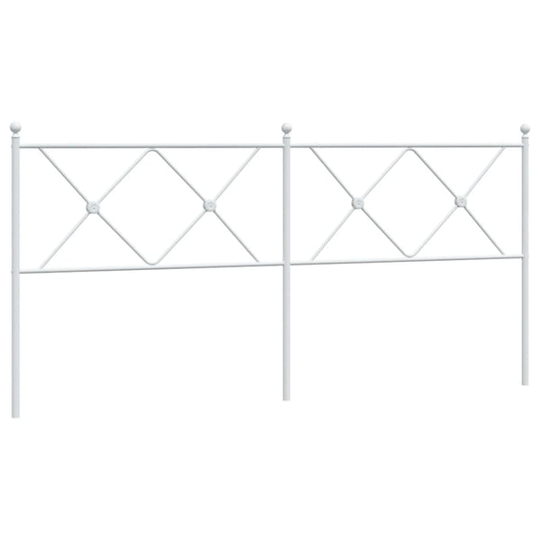 Weißes Metallbettgestell Afanasi 180cm
