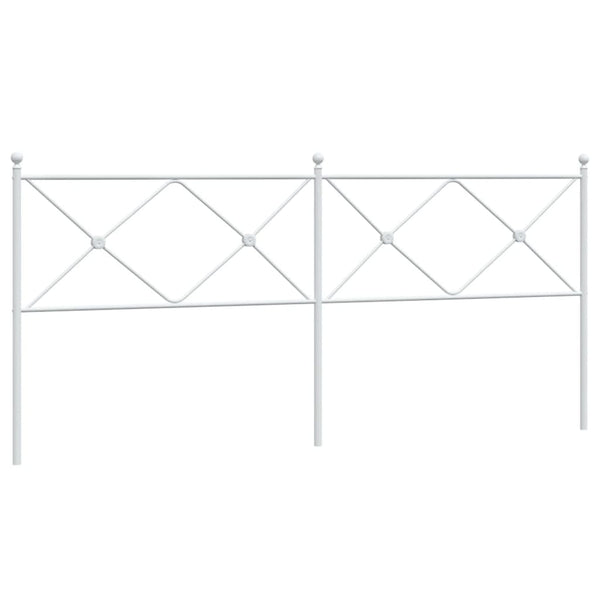 Weißes Metallkopfteil Afanasi 193cm