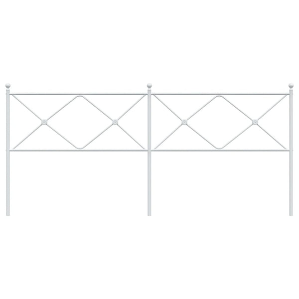 Weißes Metallkopfteil Afanasi 193cm