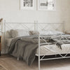 Weißes Metallkopfteil Afanasi 193cm