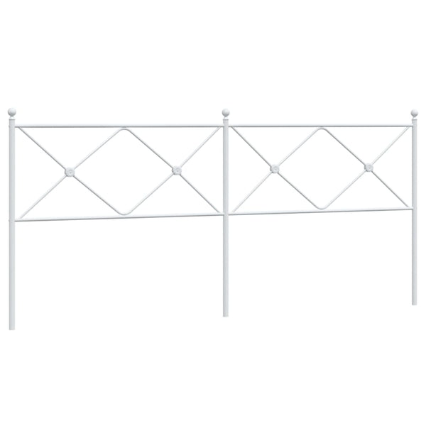 Weißes Metallkopfteil Afanasi 200 cm