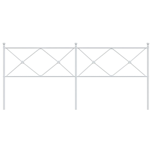 Weißes Metallkopfteil Afanasi 200 cm