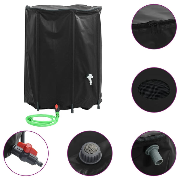 Elca faltbarer Wasserbehälter mit Hahn 750 l (PVC)