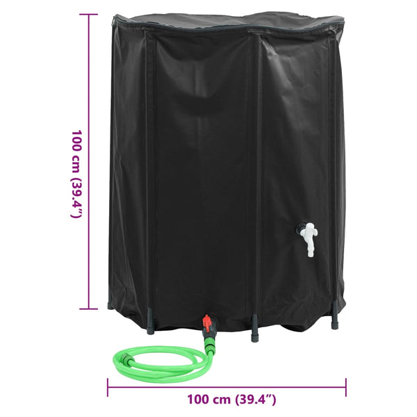Elca faltbarer Wasserbehälter mit Hahn 750 l (PVC)